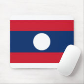 Flagge von Laos Mousepad (Mit Mouse)