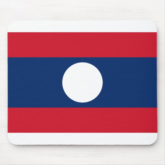Flagge von Laos Mousepad (Vorne)