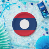 Flagge von Laos Pappteller (Party)
