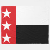 Flagge von Laredo (Texas) Fleecedecke (Vorderseite (Horizontal))