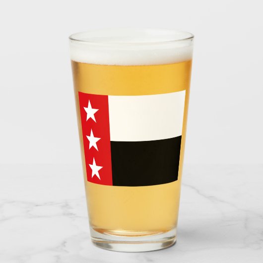 Flagge von Laredo (Texas) Glas (Vorne (Gefüllt))