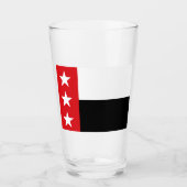 Flagge von Laredo (Texas) Glas (Vorderseite)