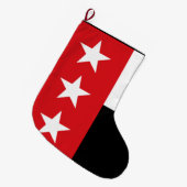 Flagge von Laredo (Texas) Großer Weihnachtsstrumpf (Vorderansicht (hängend))