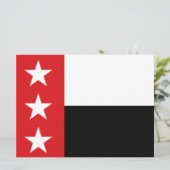Flagge von Laredo (Texas) Karte (Stehend Vorderseite)
