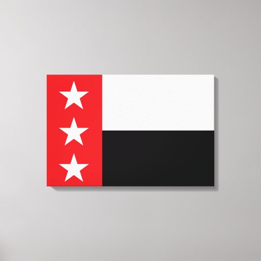 Flagge von Laredo (Texas) Leinwanddruck (Vorderseite)