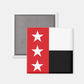Flagge von Laredo (Texas) Magnet (Vorderseite/Rückseite)