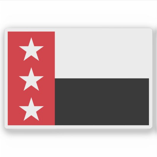 Flagge von Laredo, Texas, USA Aufkleber (Vorderseite)