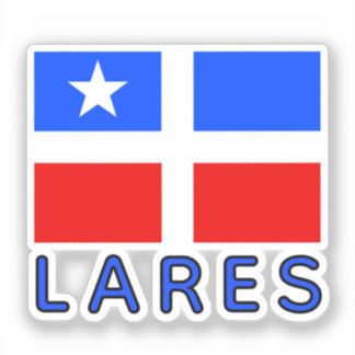 Flagge von Lares, Puerto Rico Aufkleber
