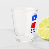 Flagge von Lares, Puerto Rico Schnapsglas (Links)