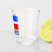 Flagge von Lares, Puerto Rico Schnapsglas (Rechts)