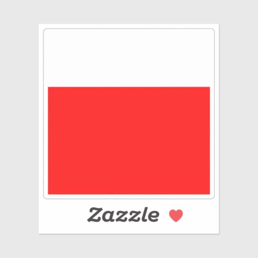 Flagge von Lausanne, Schweiz Aufkleber (Blatt)