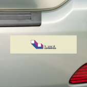 Flagge von Laval (Quebec, Kanada) Autoaufkleber (Auf Auto)
