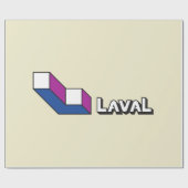 Flagge von Laval (Quebec, Kanada) Geschenkpapier (Flach)