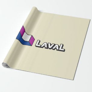 Flagge von Laval (Quebec, Kanada) Geschenkpapier
