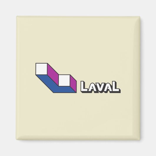 Flagge von Laval (Quebec, Kanada) Magnet (Vorne)