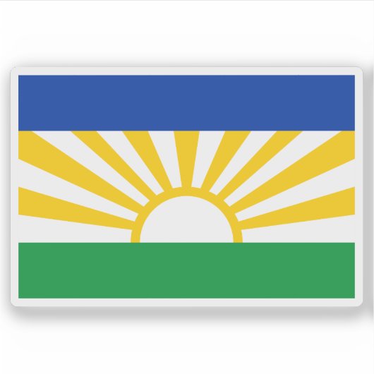 Flagge von Lebowa, der Republik Südafrika Aufkleber (Vorderseite)