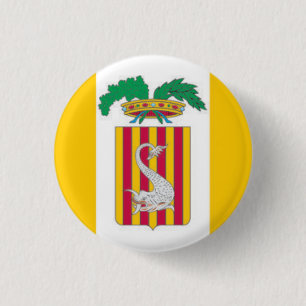 Flagge von Lecce, Apulien (Italien) Button