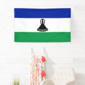 Flagge von Lesotho Banner (Insitu)