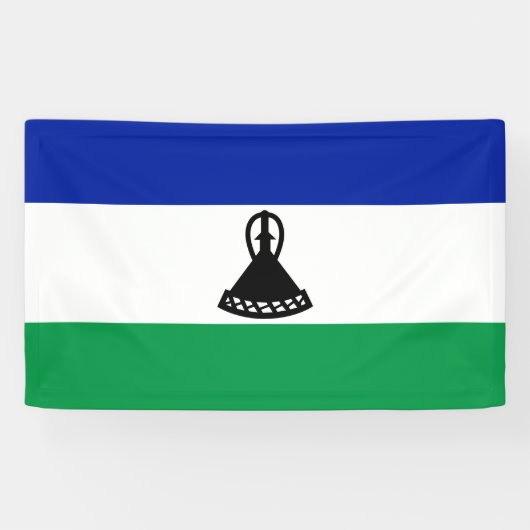 Flagge von Lesotho Banner (Horizontal)