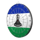 Flagge von Lesotho Dartscheibe (Vorderseite rechts)