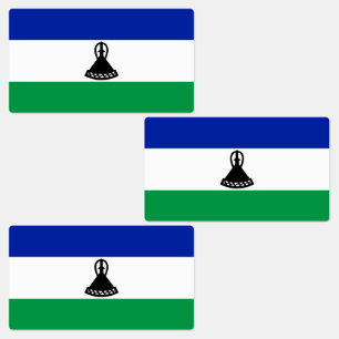 Flagge von Lesotho Etiketten
