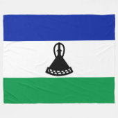 Flagge von Lesotho Fleecedecke (Vorderseite (Horizontal))