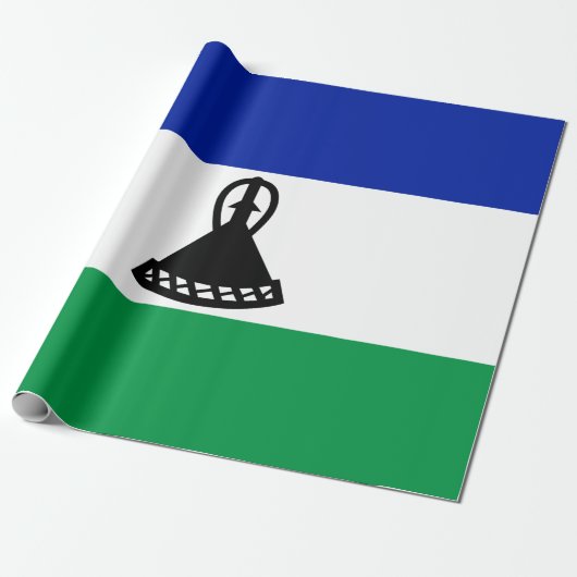 Flagge von Lesotho Geschenkpapier (Ungerollt)