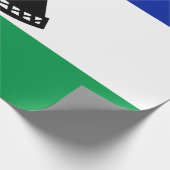 Flagge von Lesotho Geschenkpapier (Ecke)