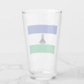 Flagge von Lesotho Glas (Rückseite)