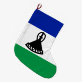 Flagge von Lesotho Großer Weihnachtsstrumpf (Vorderansicht (hängend))