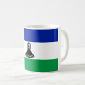 Flagge von Lesotho Kaffeetasse (VorderseiteRechts)