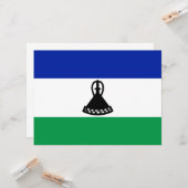 Flagge von Lesotho Karte (Vorderseite/Rückseite Beispiel)