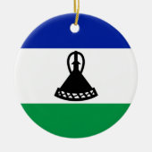 Flagge von Lesotho Keramik Ornament (Vorne)