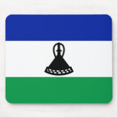 Flagge von Lesotho Mousepad (Vorne)
