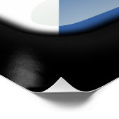 Flagge von Lesotho Poster (Ecke)