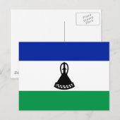 Flagge von Lesotho Postkarte (Vorne/Hinten)