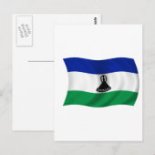 Flagge von Lesotho Postkarte (Vorne/Hinten)
