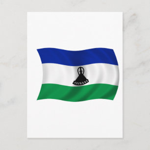 Flagge von Lesotho Postkarte