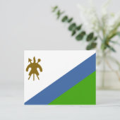 Flagge von Lesotho Postkarte (Stehend Vorderseite)