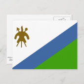 Flagge von Lesotho Postkarte (Vorne/Hinten)