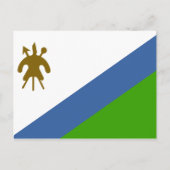 Flagge von Lesotho Postkarte (Vorderseite)