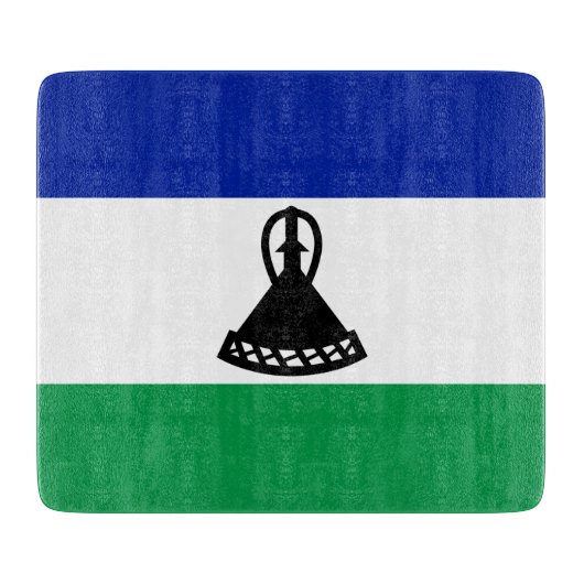 Flagge von Lesotho Schneidebrett (Vorderseite)