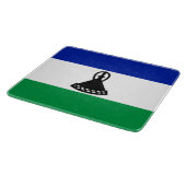 Flagge von Lesotho Schneidebrett (Ecke)