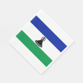 Flagge von Lesotho Serviette (Ecke)