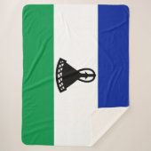 Flagge von Lesotho Sherpadecke (Vorderseite)
