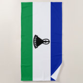 Flagge von Lesotho Strandtuch (Vorderseite)