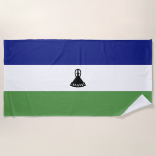 Flagge von Lesotho Strandtuch
