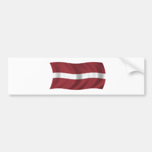 Flagge von Lettland Autoaufkleber