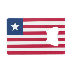 Flagge von Liberia Geldbeutel Flaschenöffner