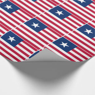 Flagge von Liberia Geschenkpapier